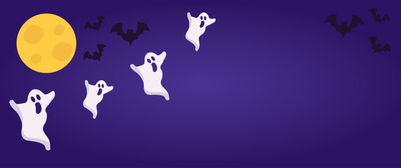 Halloween themed banners and patterns. Halloween theme vector illustration	