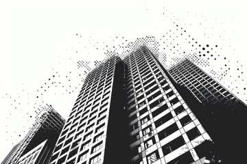 Office building architecture backgrounds skyscraper.