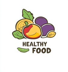  logo design featuring the text "HEALTHY FOOD," ideal for a health company