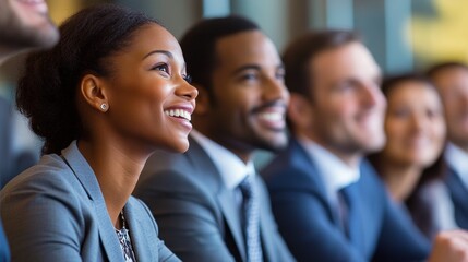 Professional Team in Meeting Engaging with Presentation