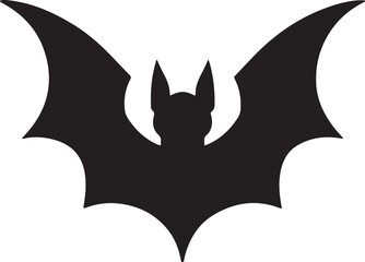 black bat silhouette design vector art illustration