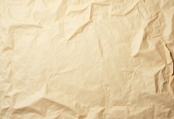 Fototapeta premium Crumpled Beige Paper Texture for Backgrounds and Crafts
