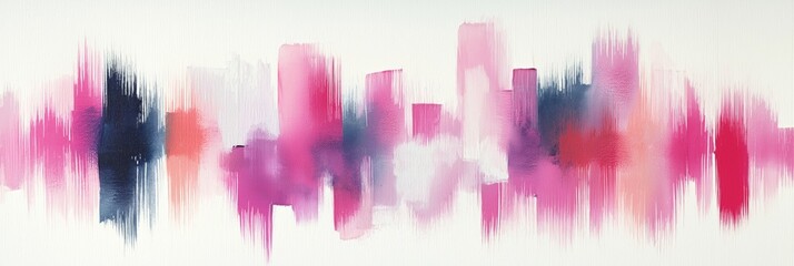 Abstract background featuring soft watercolor brushstrokes in pastel shades of white, fuchsia, and purple, creating an elegant and soothing effect