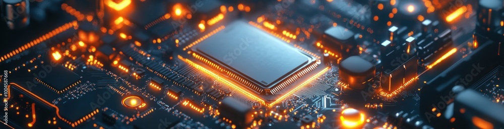Poster background processor chip technology components circuit computer central cpu integrated background b