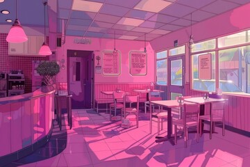 Restaurant cafeteria table chair.