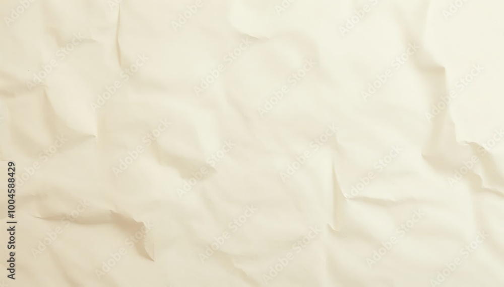 Poster crumpled white paper texture for backgrounds and design projects
