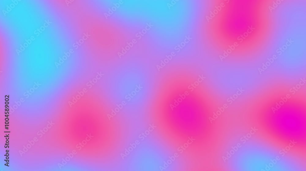 Leinwandbilder 4k abstract defocused blue bokeh light leak blue and magenta colours gradient background loop for ov