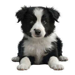 Obraz premium Adorable Black and White Puppy