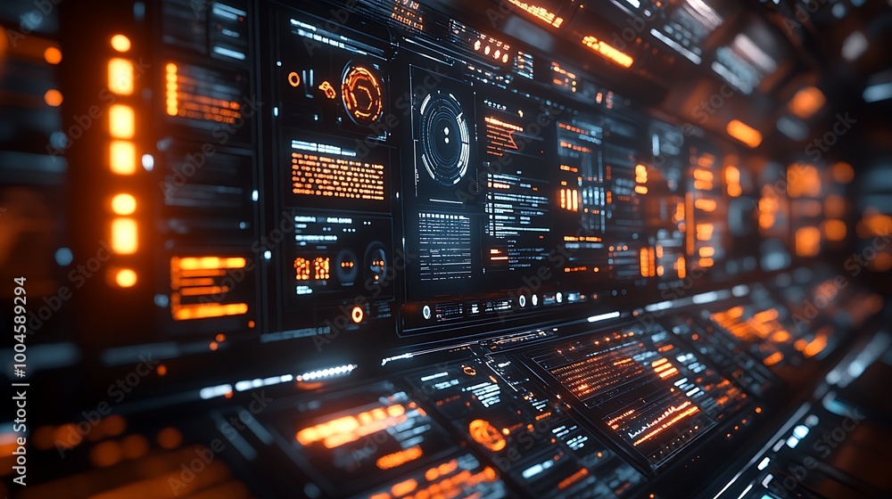 Poster a digital workspace with immersive virtual environments and smart technology.
