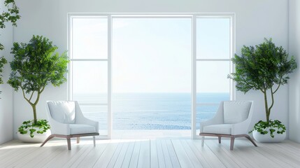 Relaxing Beachfront Living Room