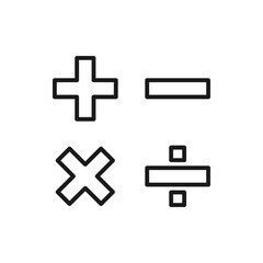 Obraz premium Math icon