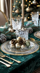 Obraz premium christmas decoration on the table