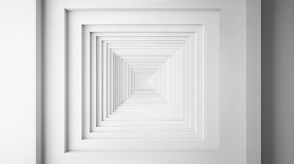 Fototapeta premium A minimalist design of concentric squares in monochrome. 