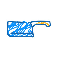 firebox knife doodle icon sketch vector. firebox knife sign. isolated symbol illustration
