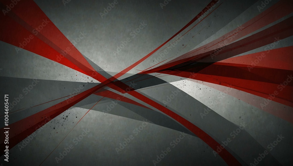 Aufkleber abstract background with diagonal red and gray lines.