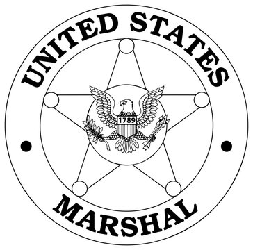 united states marshal badge vector file  Blank, outline vector, SVG Badge, CNC Router File, Laser Engraving, Cricut, Ezcad, Digital Cutting File for laser cutting, laser engraving template