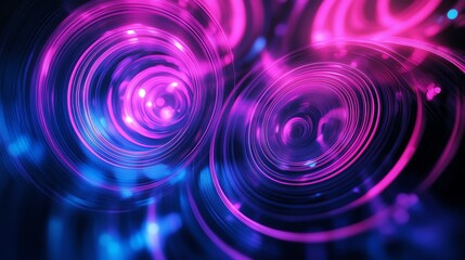 Obraz premium Abstract colorful circles of light.