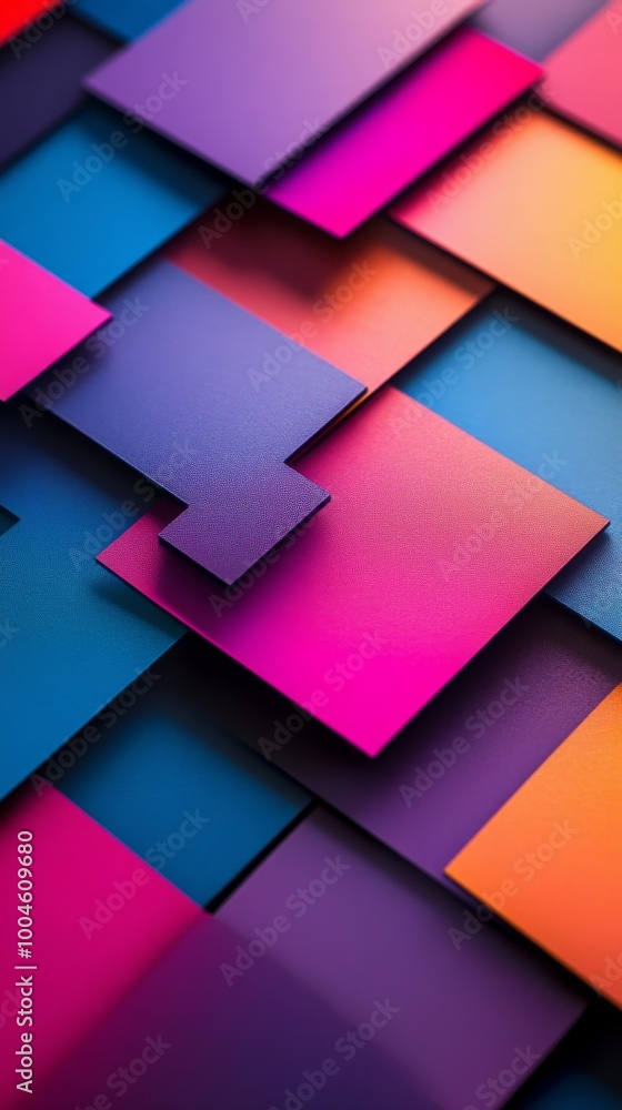 Poster colorful squares creating abstract background with modern design