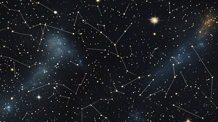 Fototapeta premium A beautiful night sky filled with stars and constellations.