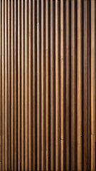 Obraz premium Modern wooden paneling creates a warm and inviting atmosphere in a contemporary interior design setting. Generative AI