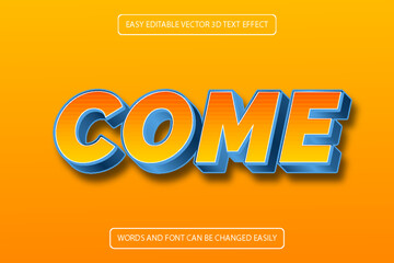 Editable luxury 3D Text effect style template.