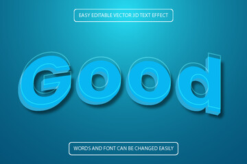 Editable luxury 3D Text effect style template.