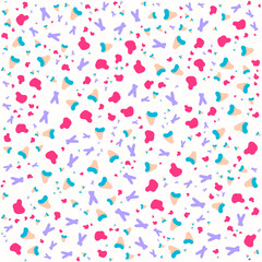 SEAMLESS HAND DRAWN DOODLE LINES SHAPES PATTERN TEXTURE COLORFUL TEMPLATE ABSTRACT BACKGROUND TRENDY DESIGN VECTOR