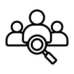 Recruitment Vector Line Icon Design