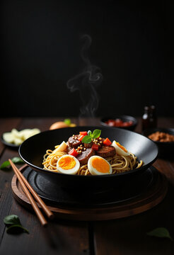 nuddle with eggs