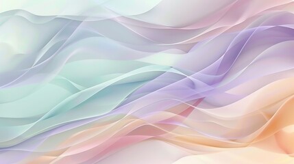 A pastel background with gentle waves of color blending lavender, mint, and peach