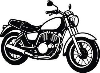 Fototapeta premium motorcycle isolated on white background vector file,