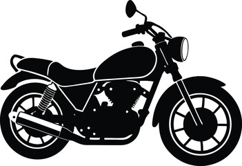 Fototapeta premium set of motorcycle illustration vector file.