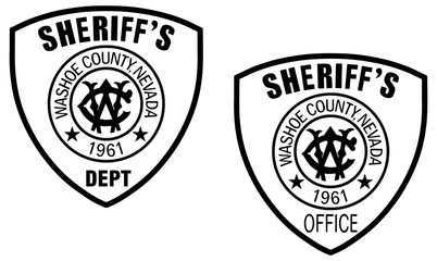 WASHOE COUNTY SHERIFF,S BADGE VECTOR FILE  Blank, outline vector, SVG Badge, CNC Router File, Laser Engraving, Cricut, Ezcad, Digital Cutting File for laser cutting, laser engraving template