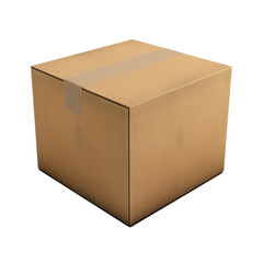 Simple Cardboard Box with Tape
