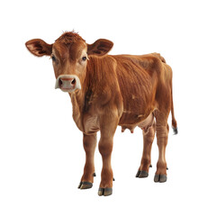 Young Brown Cow Portrait