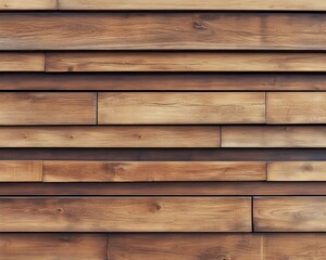 Fototapeta premium Beautifully crafted wall constructed from natural wooden planks featuring a linear textured surface that adds a modern minimalist touch to the decor