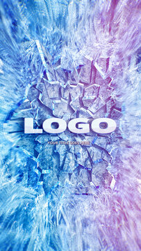 Breaking Ice Logo Opener Vertical Stories Posters for Social Media