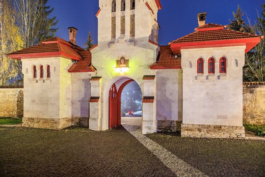 Old Monastery. December 2, 2023 Curchi Moldova. Editorial background with copy space