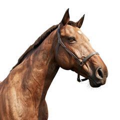 Obraz premium Portrait of a Brown Horse