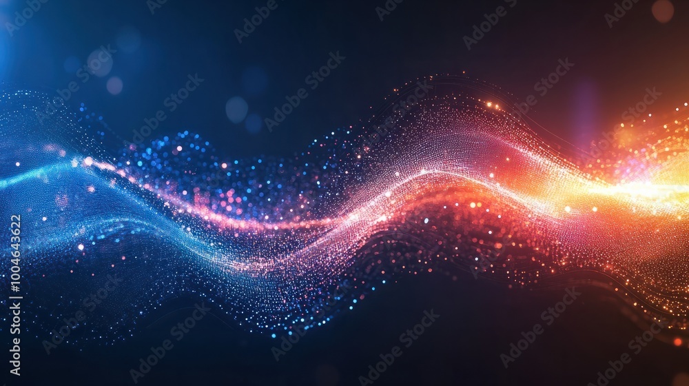 Poster abstract technology lines background with smart and futuristic, intelligent communication network co
