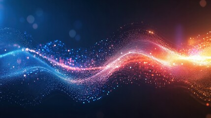 Abstract technology lines background with smart and futuristic, intelligent communication network concept of future connected technology, with Generative Ai