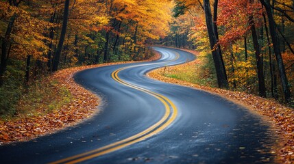 Fototapeta premium A work of art with the theme of autumn scenery.