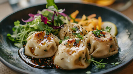 grilled salmon with potatoes