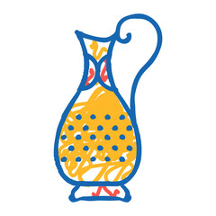 water jug doodle icon sketch vector. water jug sign. isolated symbol illustration