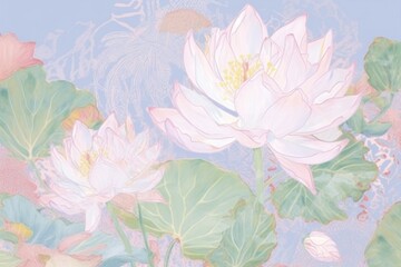 Lotus pattern flower plant.