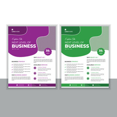 Creative business flyer design temple
