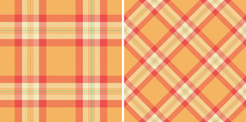 Background pattern plaid of fabric textile vector with a check tartan seamless texture. Set in kids colors for geometric design patterns.