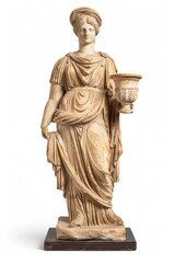 Roman goddess statue sculpture figurine person.