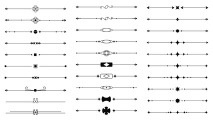 simple minimalistic border divider element set
