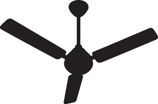 recommend clip art: ceeling fan icon silhouette design vector art illustration